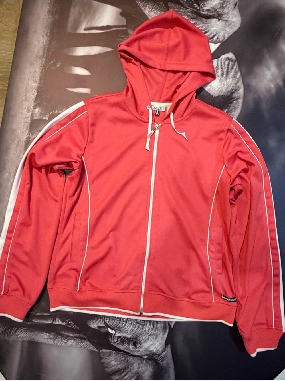 Izod Coral Full-Zip Hooded Jacket